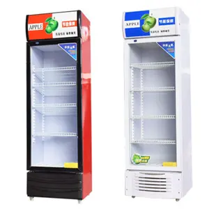 Commercial Display Refrigerator Single Glass Door Beer Fridge Cooler And Drink Beverage Chiller