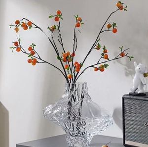 Florero de cristal irregular creativo de alta calidad para la decoración del hogar Florero <span class=keywords><strong>en</strong></span> forma de valle de estilo nórdico de lujo para la boda o regalo - Product Image 4
