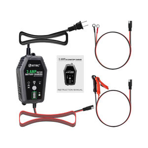 HTRC <span class=keywords><strong>chargeur</strong></span> de <span class=keywords><strong>batterie</strong></span> intelligent 3A <span class=keywords><strong>6V</strong></span> 12V charge de maintien pour voiture moto LiFePO4 plomb-acide - Product Image 5