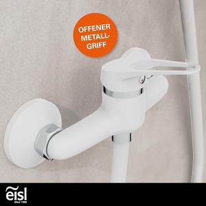 <span class=keywords><strong>Mitigeur</strong></span> de douche, <span class=keywords><strong>mitigeur</strong></span> à levier unique, connexion facile au tuyau de douche, chrome/blanc - Product Image 3