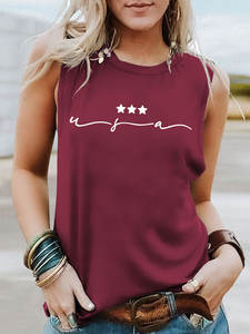 Camiseta sin mangas con estampado de París de verano para mujer, Camiseta holgada grande transpirable y cómoda sin mangas, camiseta de calle, camiseta informal Individual Clo - Product Image 6