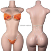 Vente chaude Prix le plus bas Discothèque Porter Résille Strass Stripper Tenues