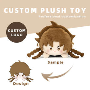 Personalizable Blanco Esponjoso Cachorro de Peluche Perro de Peluche de Animales de Juguete Pequeño Negro Perrito Suave Fábrica de Muñecas de Diseño Personalizado - Product Image 5