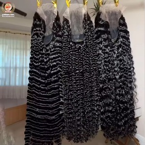 Parrucca riccia <span class=keywords><strong>naturale</strong></span> grezza vietnamita indiana birmana profonda 13x6 senza colla, parrucca di capelli umani con frontale in pizzo HD completo, parrucca di capelli vergini con frontale in pizzo - Product Image 3