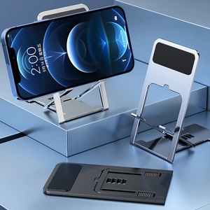 Support de Téléphone Portable Pliable Multi-Angle pour Mini Bureau 2025, Creux en Plastique, Support Portable pour Tablette <span class=keywords><strong>iPhone</strong></span> 16 15 14 Pro - Product Image 3