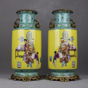 Jingdezhen antico palazzo decorazione vaso porcellana asta cinese classica ceramica vaso di fascia alta collezione di vasi - Product Image 3