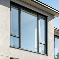 Ventana Abatible de Aluminio y Vidrio con Rotura de Puente Térmico y Bajo Valor U para Proyectos de Viviendas y Apartamentos