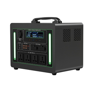 Station d'alimentation portable 1200W 1200Wh avec batterie LiFePO₄ pour le camping en plein air, le travail, le bureau mobile, la maison et l'alimentation de secours d'urgence - Product Image 1