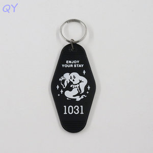 QY Custom Motel Keychain Acrylic Hotel <b>Key</b> Tag Vintage Retro <b>Key</b> <b>Ring</b> Personalized Logo Promotional Gift OEM - Product Image 6