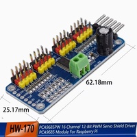 PCA9685PW Controlador de Servo PWM de 16 Canales y 12 Bits, Interfaz I2C, Módulo PCA9685 para Raspberry Pi