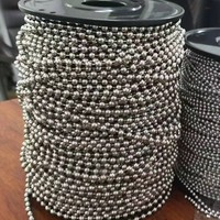 Rideau à chaîne de boule d'acier inoxydable en métal de luxe pour la décoration d'hôtel