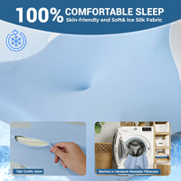 Oreiller de lecture en mousse à mémoire de forme OEM personnalisé avec logo, housse lavable en soie glacée pour un soutien cervical multi-positions et un sommeil réparateur