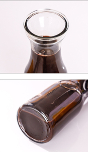 Botellas de Vidrio Transparentes para Bebidas Frías, de Boca Ancha y Gran Capacidad, para Jugos, Venta al Por Mayor Personalizada - Product Image 5