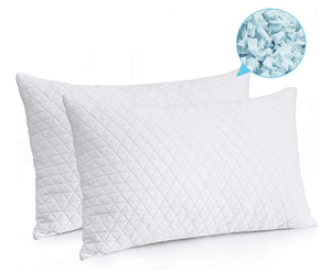 <span class=keywords><strong>Almohadas</strong></span> <span class=keywords><strong>de</strong></span> cama <span class=keywords><strong>de</strong></span> espuma viscoelástica triturada para dormir, almohada refrescante <span class=keywords><strong>de</strong></span> bambú para dormir <span class=keywords><strong>de</strong></span> espalda y lado, tamaño Queen - Product Image 4