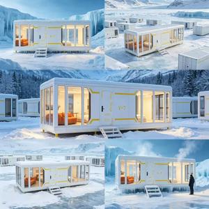 Casa Cápsula Espacial Modular -40~+55 Resistente al Frío Extremo, Ecológica, Resistente al Fuego, Compatible con Energía Solar, Vida Útil de 50 Años - Product Image 2