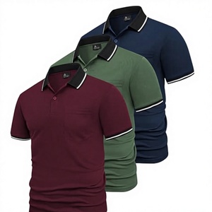 Camiseta de Golf de Manga Corta de 3 Piezas para Hombre SwissWell, Tejida, Absorbente de Sudor, Transpirable, Deportiva, de Verano - Product Image 2