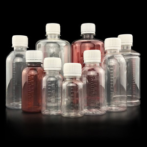 Transparent Plastic Sampling Vials 50 100 200 500ml With Graduations For Laboratory Use - Product Image 1