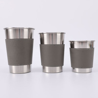 Gobelet de camping en acier inoxydable BST pour l'extérieur, tasse à bière, verres à shot personnalisés, écologiques, réutilisables, portables
