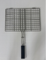 Vente directe usine – Outils de barbecue portables en métal pour feu de camp, résistants à la chaleur et à la corrosion, filet carré épaissi