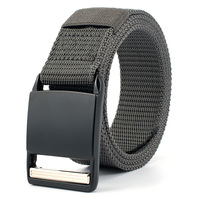 Nouvelle ceinture en toile de nylon pour homme, ceinture de sport, ceinture de loisirs, ceinture tactique en tissu anti-allergique