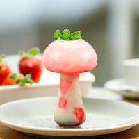 250ml haute qualité en forme de champignon vin whisky gobelets tasse en verre borosilicate ménage verre tasse à boire