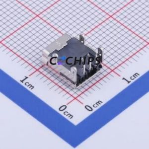 U-M-M5DD-W-2 USB Connector Bent Lead Through Hole Connector Mini-B USB 2.0 Female Right Angle Insert - Product Image 2