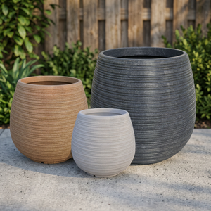Vente en gros de pots de fleurs modernes en plastique, jardinières hautes pour le sol, jardin, maison, bureau, salon, intérieur, extérieur - Product Image 2