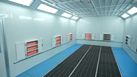 Cabine de peinture professionnelle pratique pour la finition de peinture automobile standard