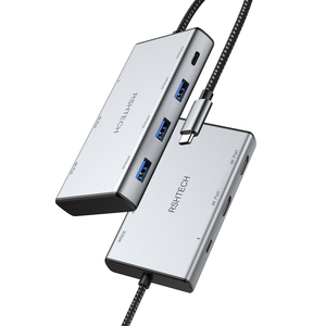 <span class=keywords><strong>RSHTECH</strong></span> Estación de Conexión 7 en 1 Tipo-C a USB con USB-A y USB-C, Transferencia de Datos de Alta Velocidad de 5 Gbps, PD 100 W, 4K60Hz para Computadora Portátil Mac - Product Image 2