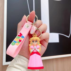 New 3D PVC Anime Super Marios Bros Keychains Mushroom Luigi Yoshi <strong>Key</strong> <strong>Chain</strong> <strong>Key</strong> Ring Promotional Gift Custom Rubber Keychain - Product Image 4