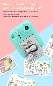 Appareil photo pour enfants à impression numérique 2.4 \ "1080P avec accessoire de capture vidéo et photo pour selfie instantané à double objectif - Product Image 6