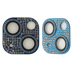 <span class=keywords><strong>Protector</strong></span> de lente de cámara de cristal templado, para <span class=keywords><strong>iPhone</strong></span> con diamantes, Vidrio templado - Product Image 2