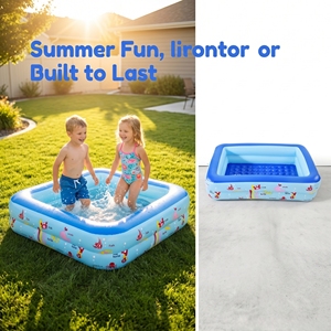 Piscina Inflable Rectangular para Niños, de PVC, Resistente y Ecológica, Ligera y Portátil para el Hogar, Marca Marazual - Product Image 4