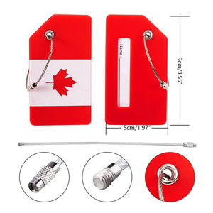 Etiquette de bagage brodée en tissu de haute qualité, personnalisée et bon marché, de <span class=keywords><strong>la</strong></span> marque Orangegift, <span class=keywords><strong>pour</strong></span> le personnel de bord, les sacs à main et les valises - Product Image 5
