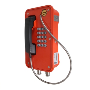 Téléphone antidéflagrant J&R Industrial SIP VoIP <span class=keywords><strong>GSM</strong></span>/4G pour l'exploitation minière, modèle JREX106-FK, conforme aux normes ATEX IP67 IECEx, pour environnements dangereux - Product Image 4