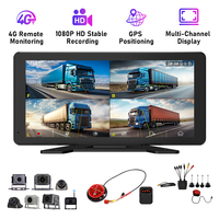 Caméra de recul professionnelle pour camion avec écran tactile IPS, vision nocturne, GPS, alarme 4G pour la sécurité des bus, des chariots élévateurs et des camping-cars