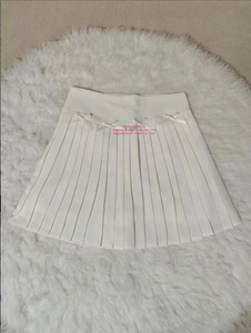 <span class=keywords><strong>Jupe</strong></span> plissée blanche 2026 avec short intégré pour femme – Nouvelle collection été, taille haute, coupe ajustée, style évasé - Product Image 6