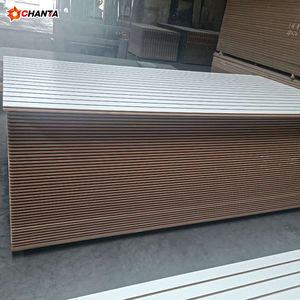 Panel de Pared Ranurado Personalizado de <span class=keywords><strong>MDF</strong></span> <span class=keywords><strong>Laminado</strong></span> de 18 mm, Resistente al Agua, Verde, Moderno, E1, Molduras de Madera para Oficinas de Primera Clase - Product Image 6