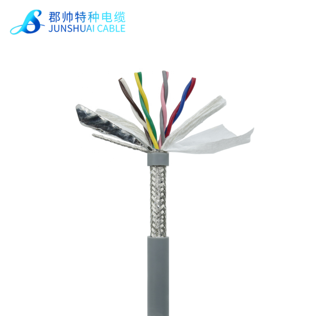 LIYCY-TP PVC Insulated Foil+Braid Shielded Twisted Pair Industrial Data Transmission Control Cable Flexible