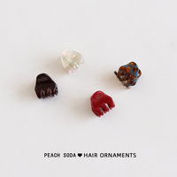 Mini pince à cheveux en acétate mignonne et élégante pour franges latérales et frontales