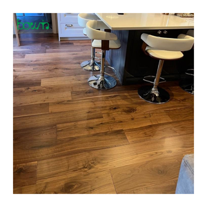 천연 아메리칸 블랙 월넛 다층 엔지니어링 경재 UV 부드러운 현대적인 디자인 가정 공간을위한 실내 나무 바닥 - Product Image 1