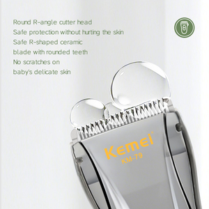 Tondeuse à cheveux électrique silencieuse pour bébé Kemei KM-79, 6800 tr/min, 3 vitesses, 2 modes, aspiration des cheveux, 1000 mAh, lames en céramique, tondeuse à cheveux pour enfants - Product Image 3