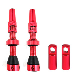 Kit de valves tubeless avec capuchon pour pneu de vélo, en acier inoxydable, antidérapant, design à lèvres françaises - Product Image 5