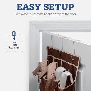 ที่เก็บรองเท้าแบบแขวนประตูผ้าแคนวาส - Product Image 2