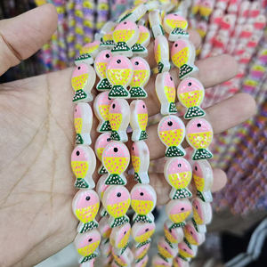 Cuentas de Cristal Pintadas a Mano con Forma de Pez, Cuentas de Cristal con Puntos, Cuentas de Amistad, Suministros de Joyería al por Mayor, <span class=keywords><strong>Holan</strong></span> HP0030 - Product Image 6