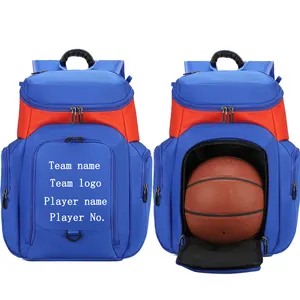 패션 디자인 사용자 정의 로고 농구 배낭 가방 여자 소년을위한 대용량 십대 스포츠 가방