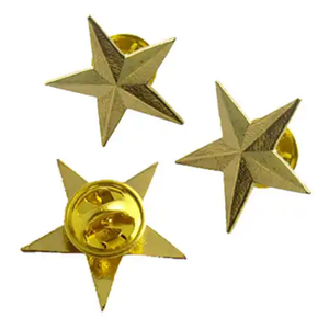 Custom Logo Souvenir Mini 15mm Silver <strong>Star</strong> Shaped Enamel <strong>Lapel</strong> <strong>Pin</strong> - Product Image 2