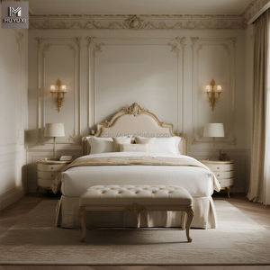 Роскошные гостиничные спальные наборы на заказ Оптовая мебель из массива дерева для гостиничных номеров апартаментов, включая матрас для ванной комнаты - Product Image 1