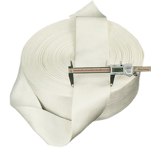 Eco-Friendly Materials Sustainable <b>Backpack</b> <b>Strap</b> Environmentally Fashion Garment White Weave Webbing - Product Image 1