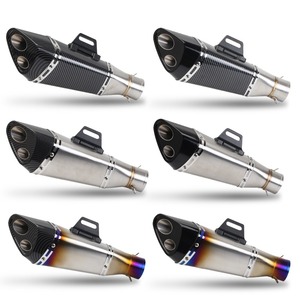 51mm universel moto <span class=keywords><strong>yoshimura</strong></span> échappement R11 S2 évasion modifié Double trou silencieux pour R1 MT-09 Cb300r Ninja400 R3 CBR500 - Product Image 4